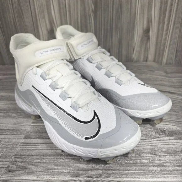 Nike | Shoes | Nike Alpha Huarache Elite 4 Mid Gray Baseball  display picture 2